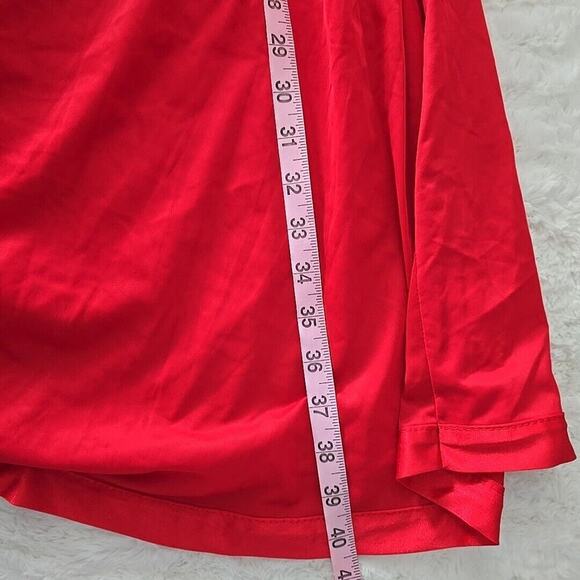 Kelly Reed Floral Embroidered Nightgown Red Dress 26W Flowy Housedress Kaftan - Picture 4 of 6